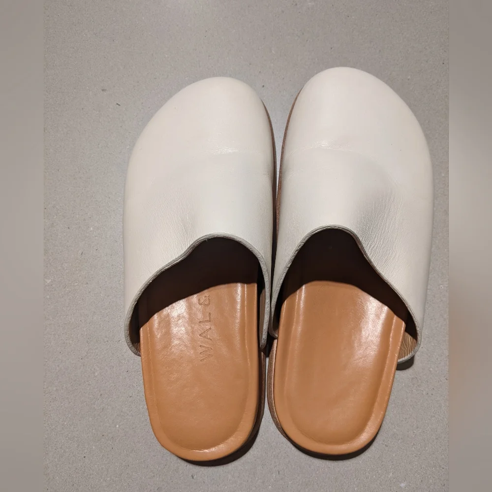 Wal & Pai - Ogdenclogs Slip-On Mules | Ivory | Size 35 (Size 5 U.S.) - Picture 12 of 16